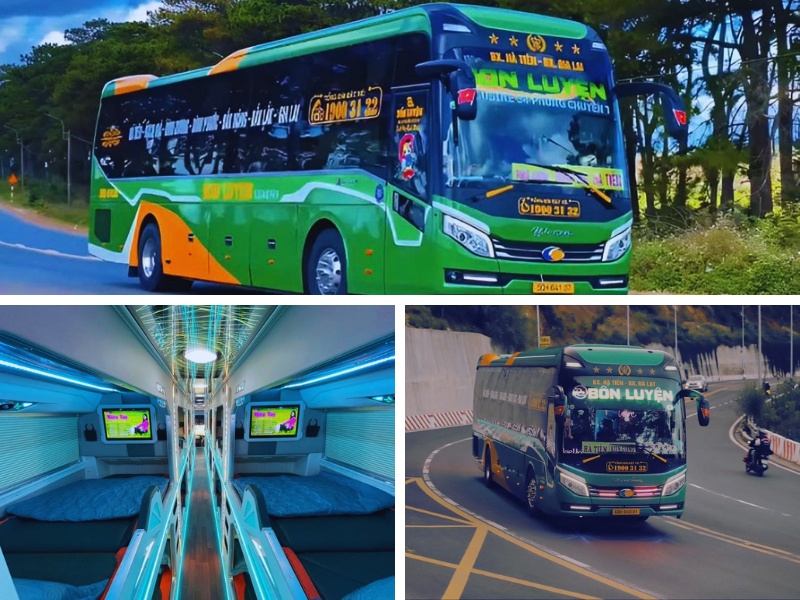 Nhà xe Bôn Luyến từ Đà Lạt đi Đồng Nai với loại xe Limousine 24 phòng đôi