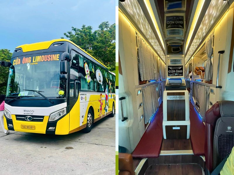 nhà xe Cửa Ông Limousine huế đi hải phòng