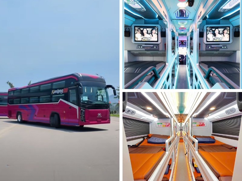 Nhà xe HM Happycar từ Đà Lạt đi Quảng Ngãi với loại xe Limousine 24 phòng