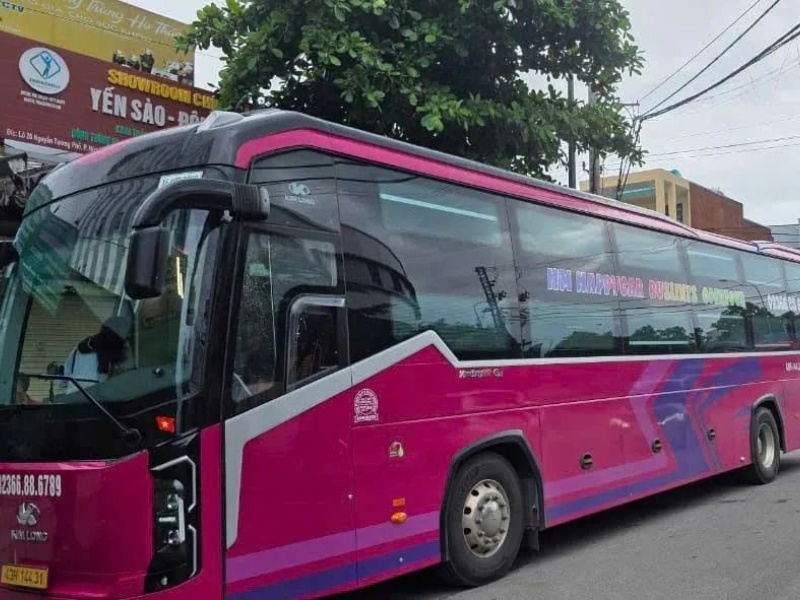 Nhà xe HM Happycar từ Đà Lạt đi Quảng Trị với loại xe Limousine 24 phòng