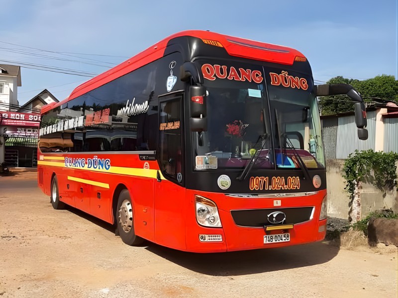 Xe Khách Quang Dũng tuyến Quảng Nam đi Buôn Ma Thuột