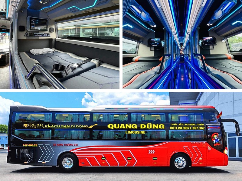 Nhà xe Quang Dũng VIP Limousine từ Huế đi Sài Gòn