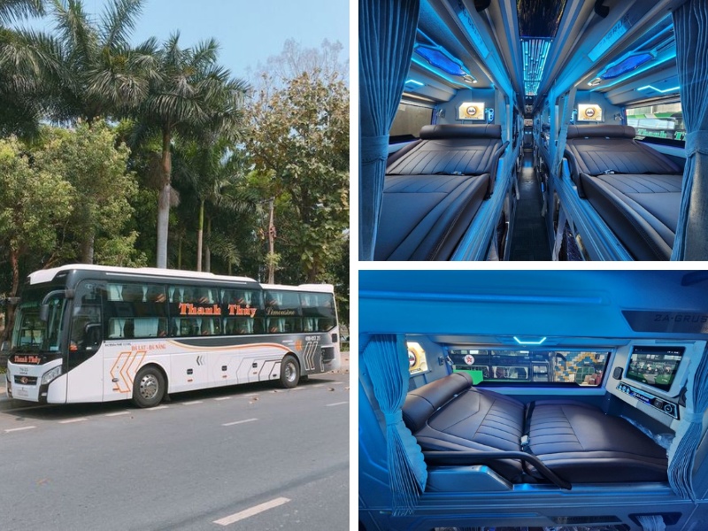 Nhà xe Thanh Thủy từ Đà Lạt đi Hội An với loại xe Limousine 24 phòng