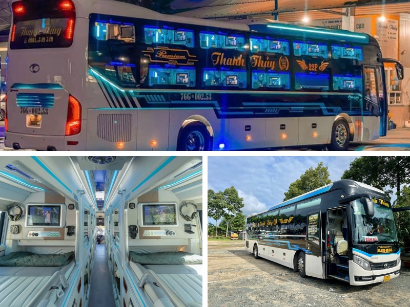 Nhà xe Thanh Thủy từ Đà Lạt đi Quảng Ngãi với loại xe Limousine 24 phòng sang trọng và tiện nghi
