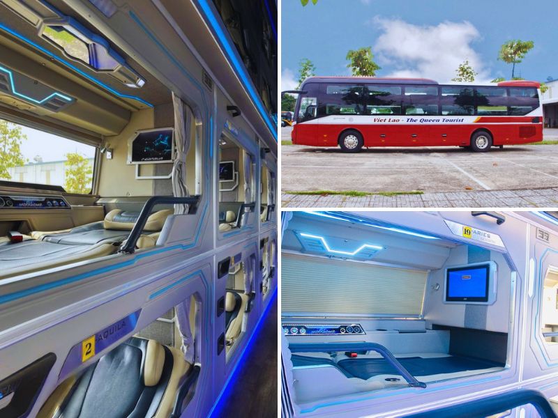 Nhà xe The Queen Tourist từ Hội An đi Sài Gòn với loại xe Limousine 22 phòng