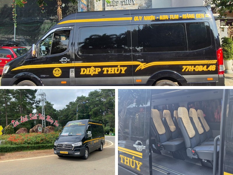 Nhà xe Diệp Thúy từ Quy Nhơn đi Kon Tum