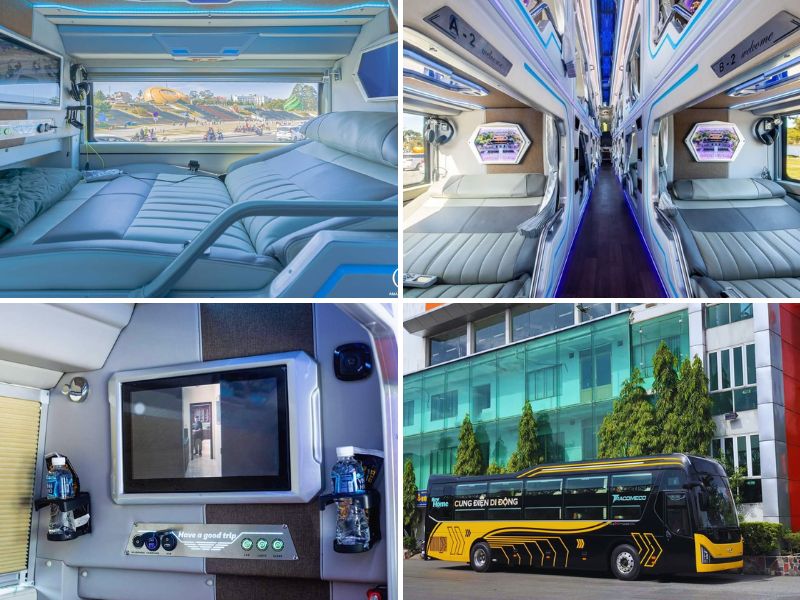 Nhà xe Đình Nhân từ Hội An đi Sài Gòn với mẫu xe Limousine 22 phòng