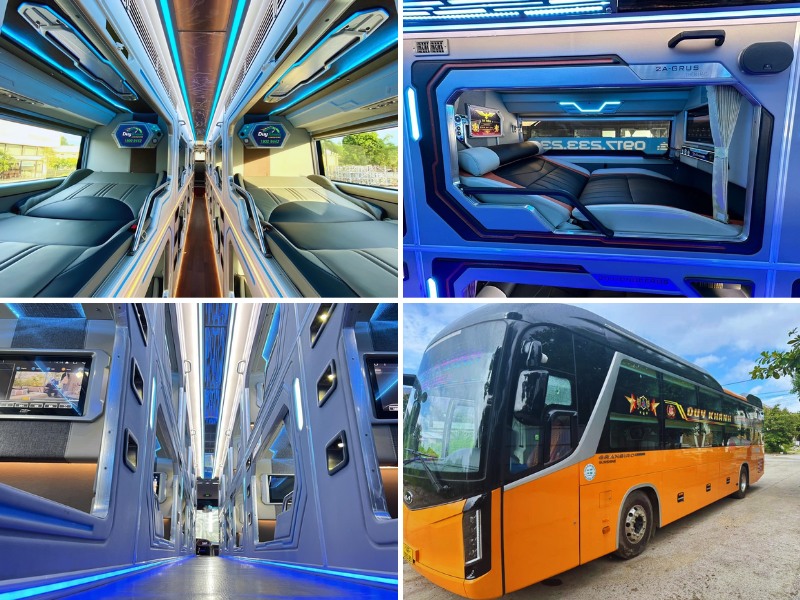 Nhà xe Duy Khánh Limousine từ Quảng Nam đi Hải Phòng với loại xe Cabin đôi 24 phòng