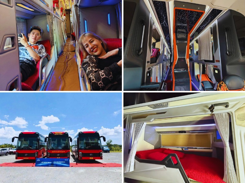 Nhà xe Quang Dũng VIP Limousine từ Quảng Nam đi Vũng Tàu với loại xe Limousine 22 phòng