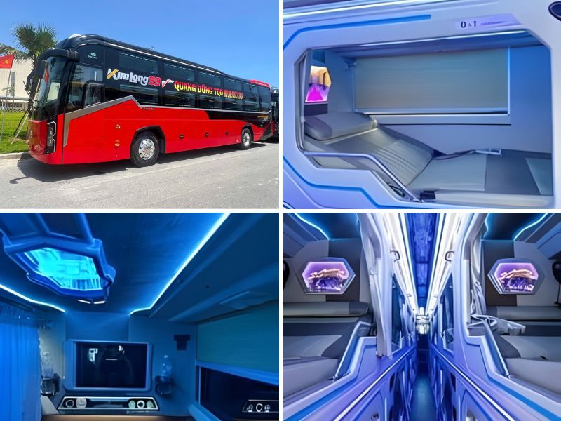 Nhà xe Quang Dũng VIP Limousine từ Hội An đi Sài Gòn với loại xe Limousine 22 phòng
