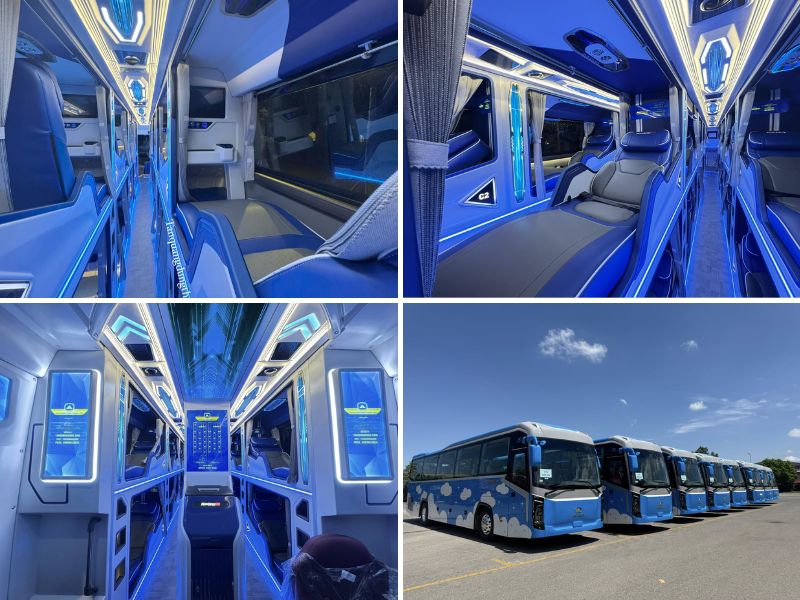 Xe khách Tân Quang Dũng từ Hội An đi Sài Gòn với loại xe Limousine 32 phòng