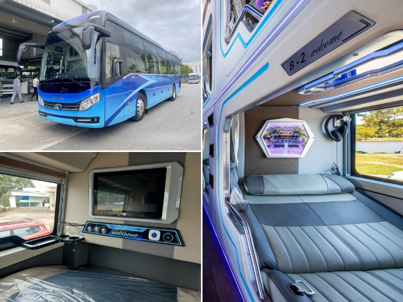 Xe khách Mười Phương Express tuyến Quảng Ngãi - Sài Gòn