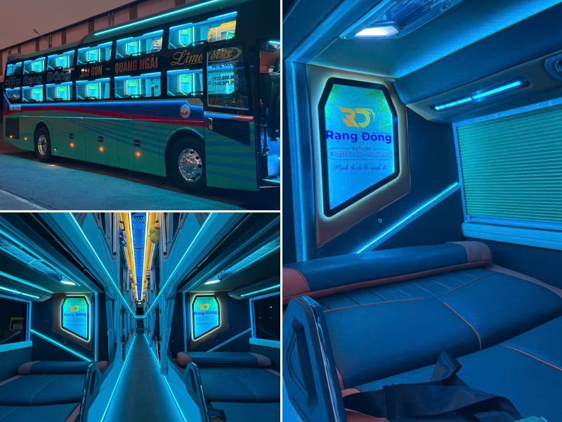 Xe khách Rạng Đông Buslines tuyến Quảng Ngãi - Sài Gòn