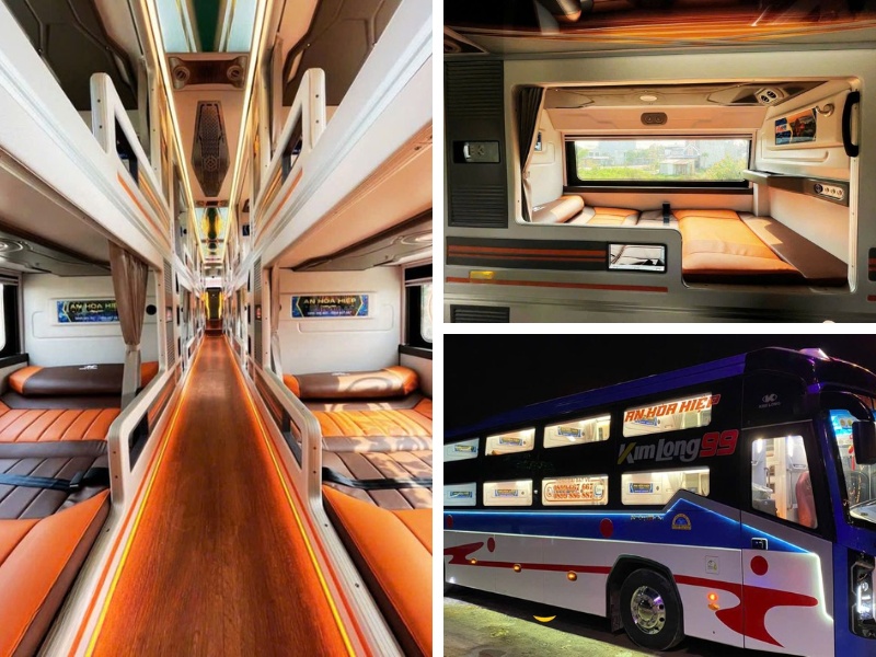 Nhà xe An Hòa Hiệp từ Đà Lạt đi Cần Thơ với loại xe Limousine 24 phòng đôi