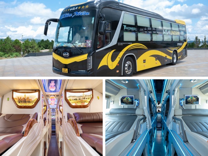 Nhà xe Tân Niên từ Đà Lạt đi Cà Mau với loại xe Limousine 24 phòng đôi